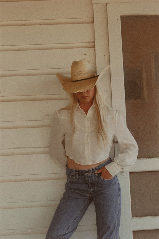 MARLOWE BLOUSE - CLOUD