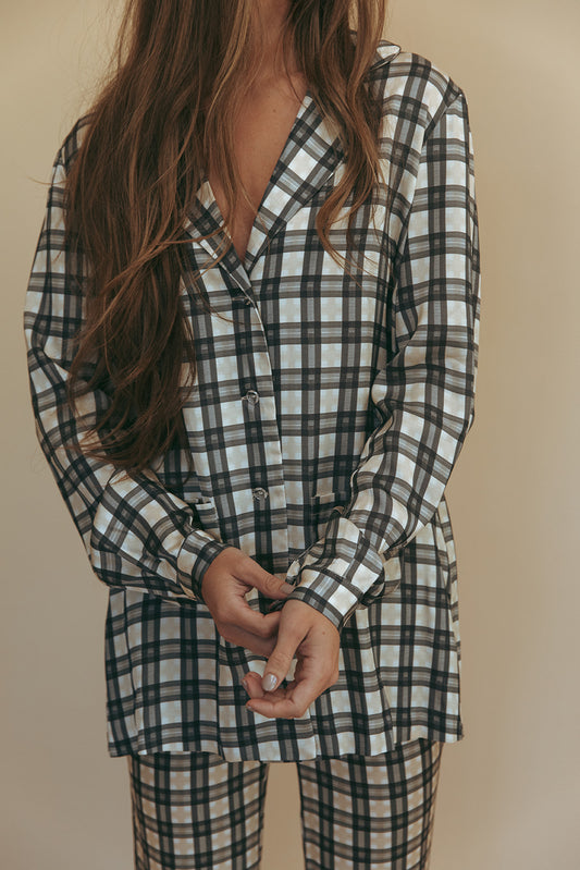 BOBBI BLOUSE - RETRO PLAID
