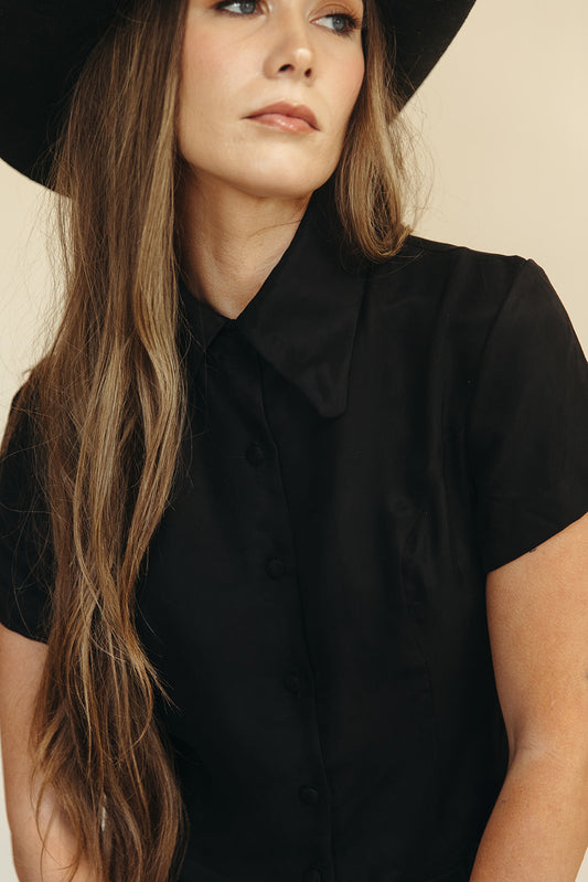 WEST DRESS - WASHED BLACK