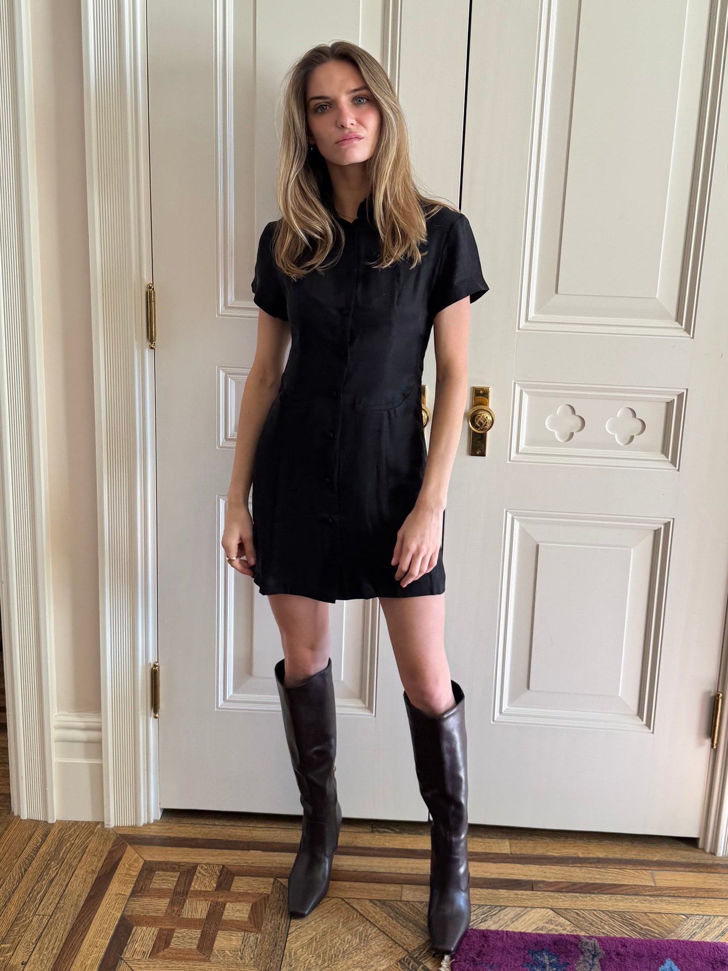 WEST DRESS - WASHED BLACK