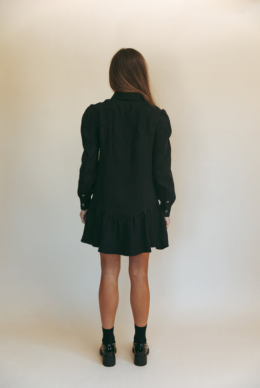 SIENNA DRESS - WASHED BLACK