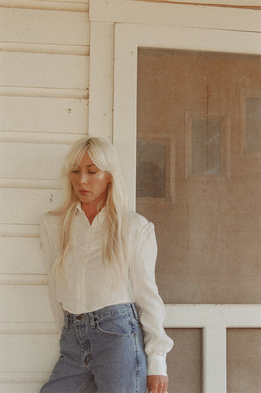 MARLOWE BLOUSE - CLOUD