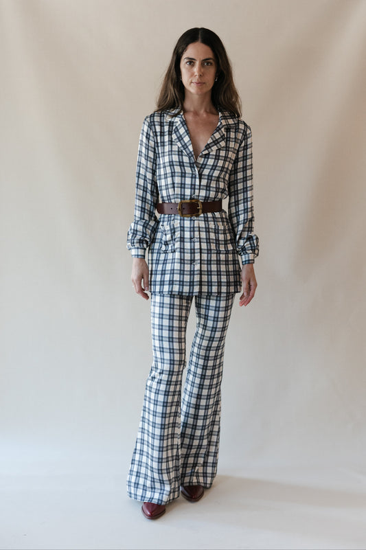 BOBBI BLOUSE - RETRO PLAID