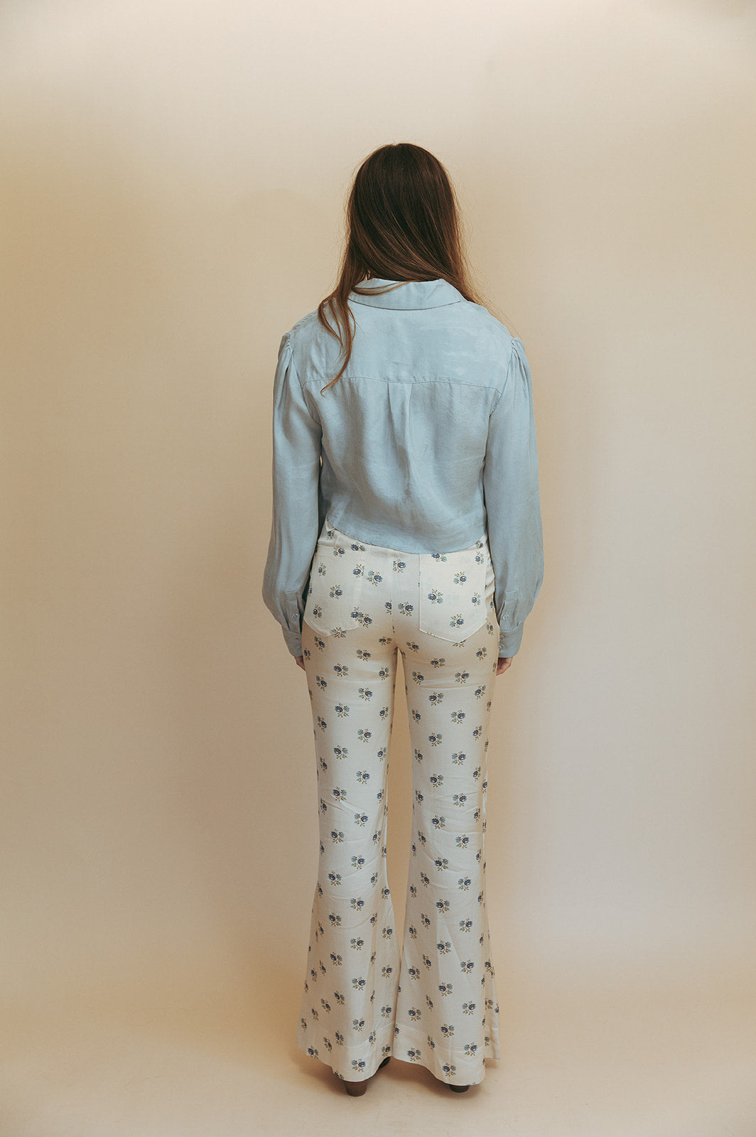 MARLOWE BLOUSE - HAZY BLUE