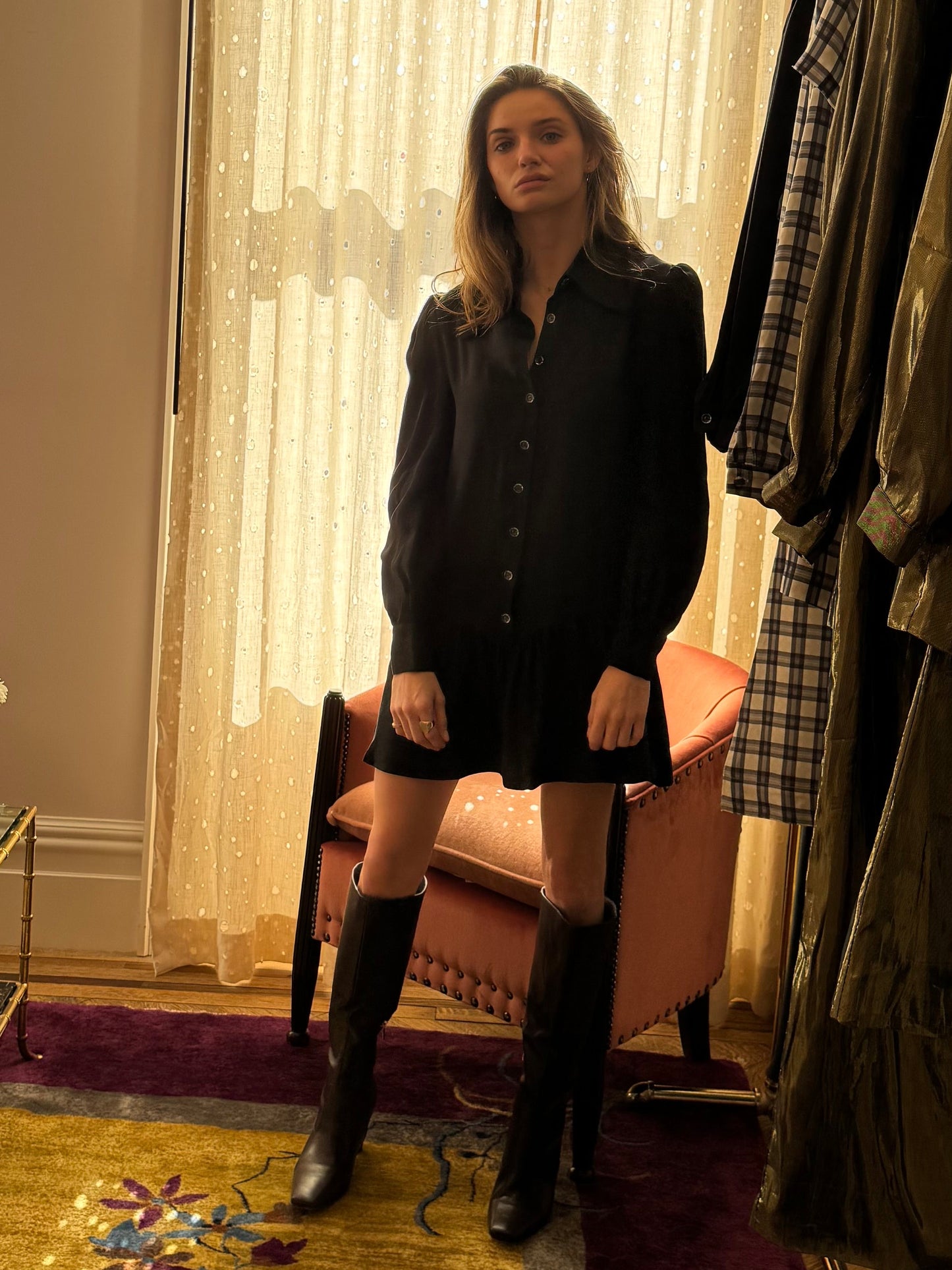 SIENNA DRESS - WASHED BLACK