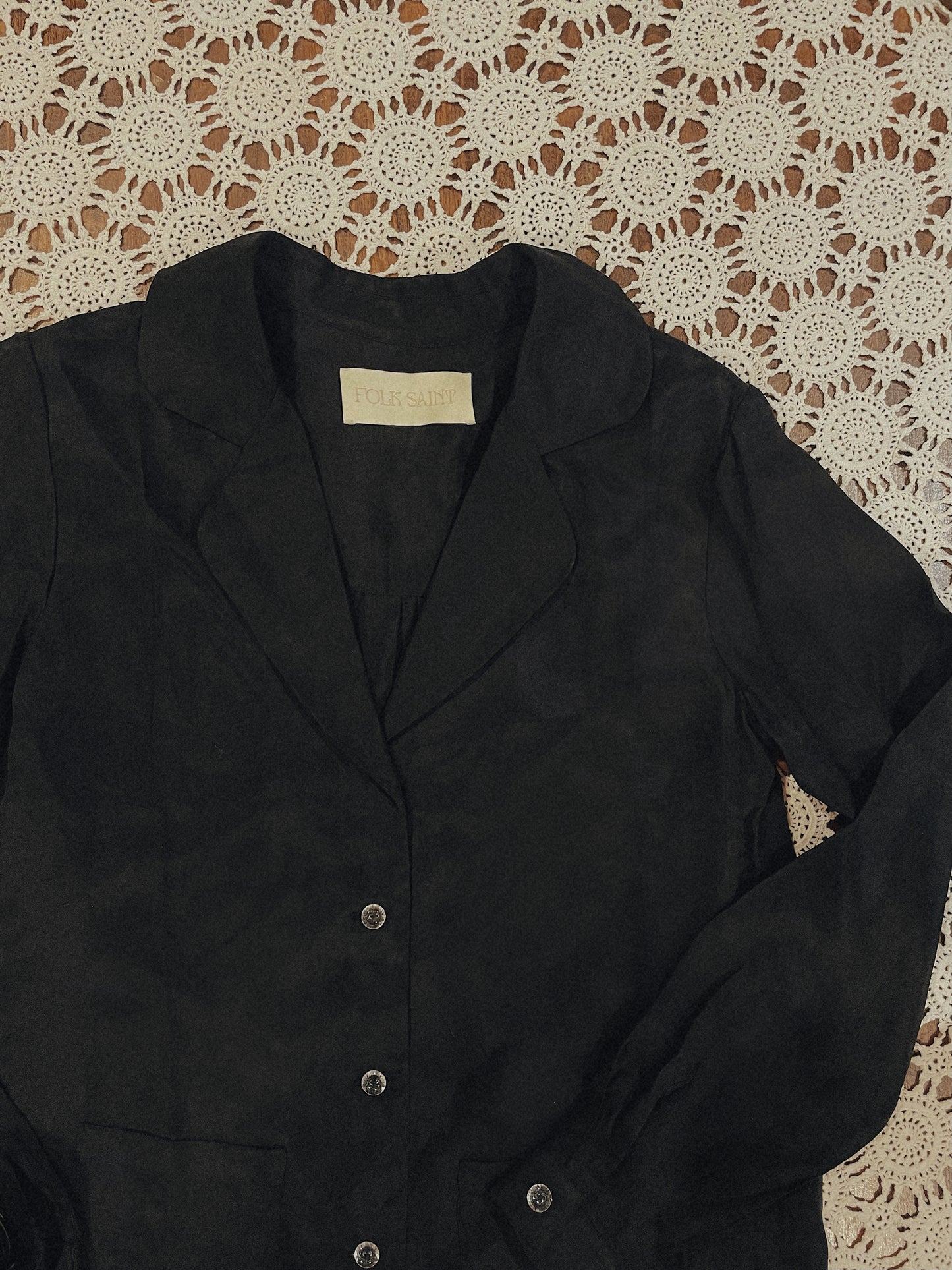 BOBBI BLOUSE - WASHED BLACK