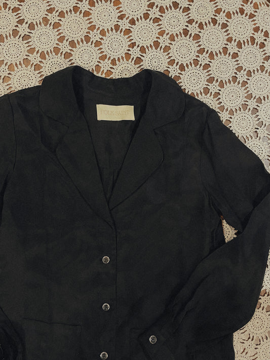 BOBBI BLOUSE - WASHED BLACK