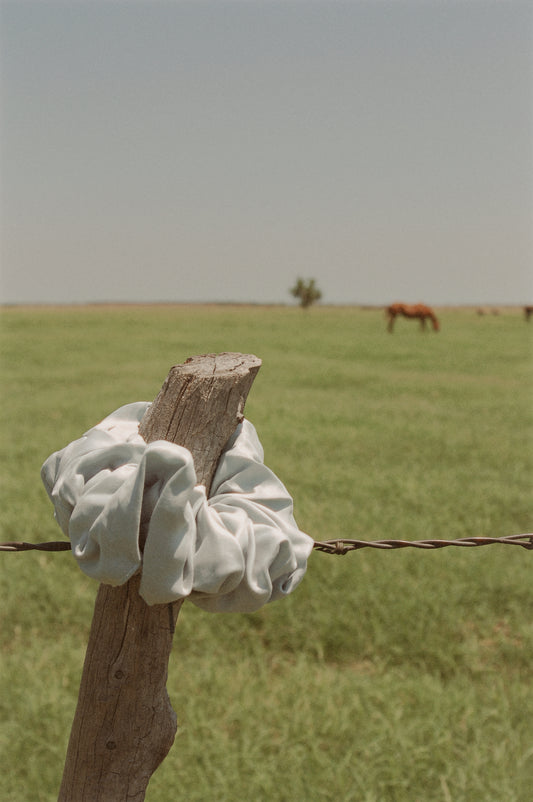 Hazy Blue Scrunchie