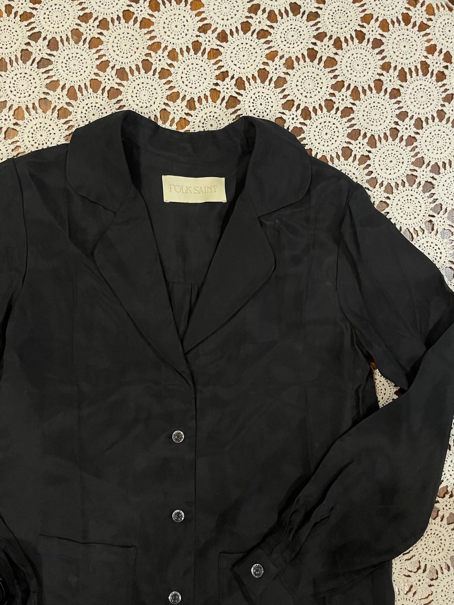 BOBBI BLOUSE - WASHED BLACK