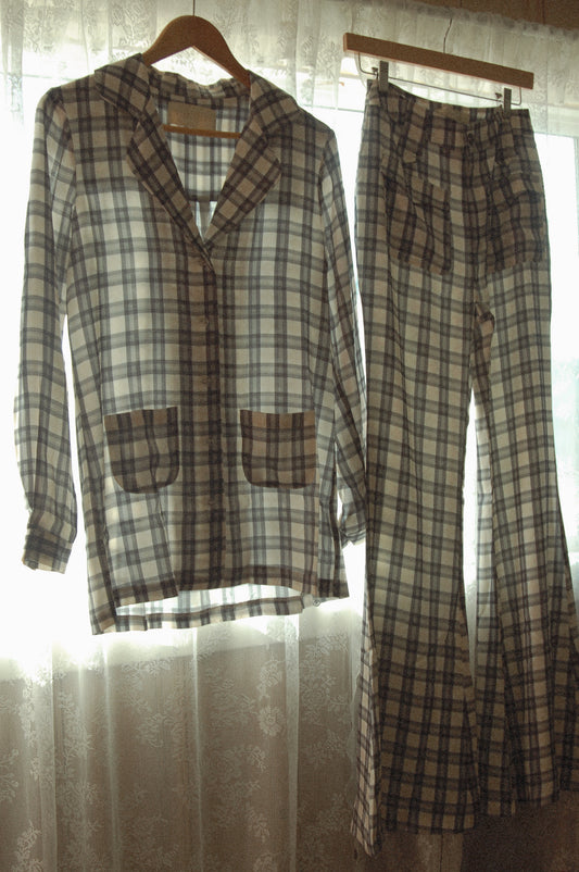 BOBBI BLOUSE - RETRO PLAID