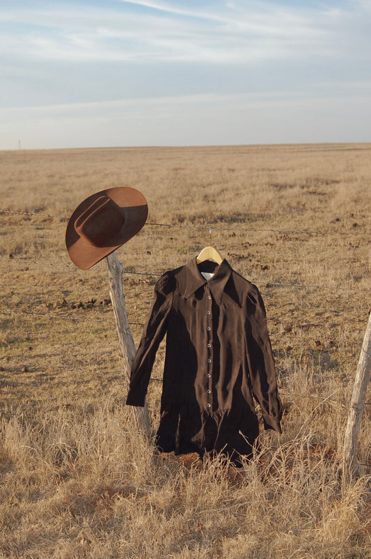 SIENNA DRESS - WASHED BLACK