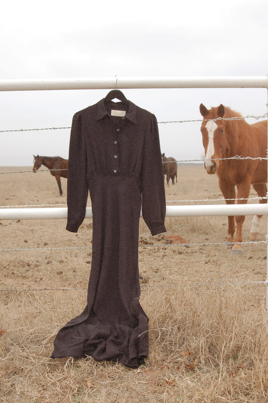 DAHLIA DRESS - WASHED BLACK